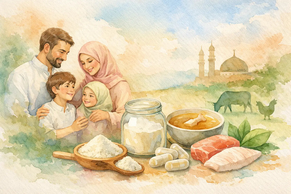 Halal Kollagen für die Familie erklärt
