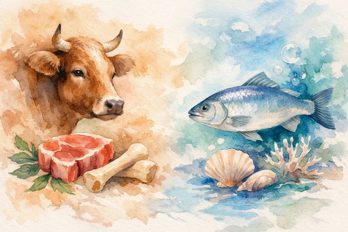 Rinderkollagen oder Fischkollagen - was passt?