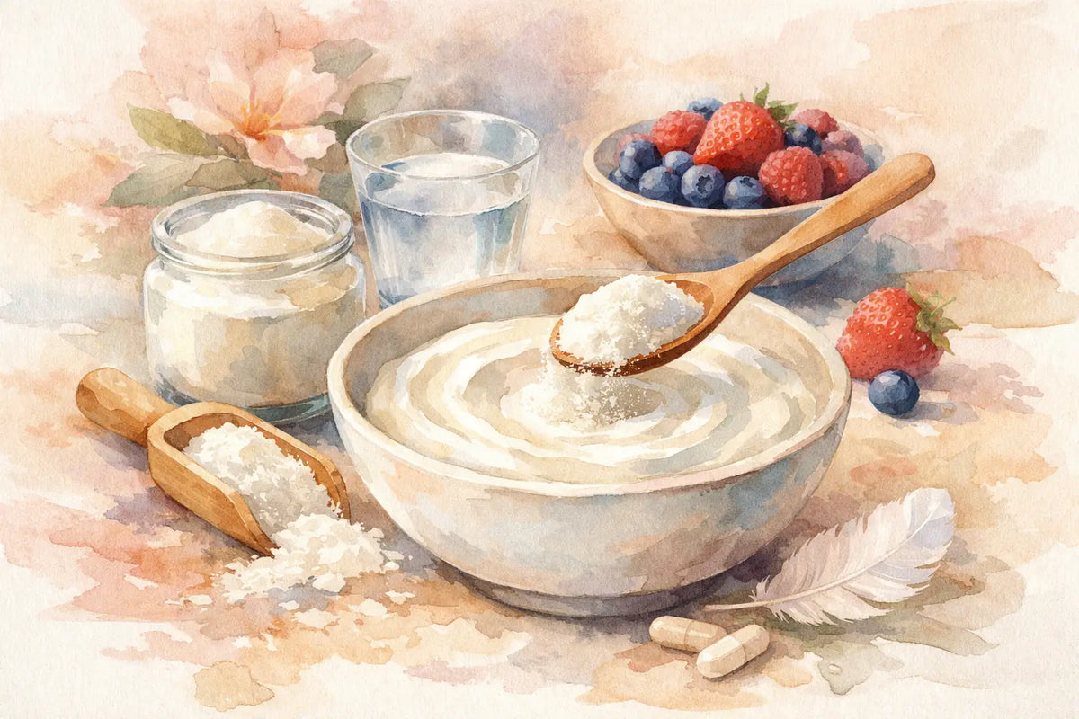 Kollagen in Joghurt mischen - so geht’s