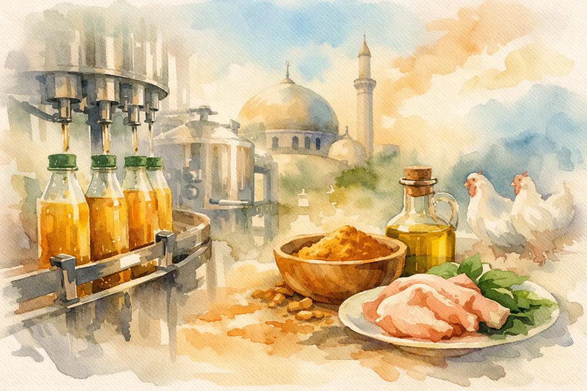 Beispiel einer halal-konformen Abfüllung