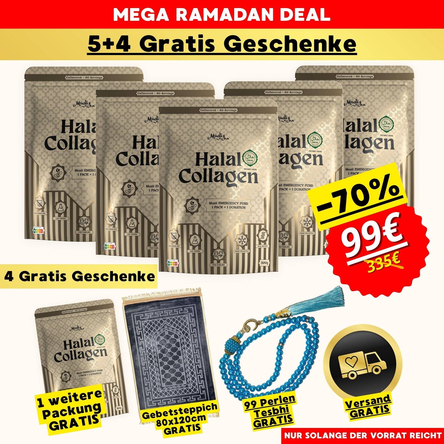 Familien-Set 5 + 4 Geschenke