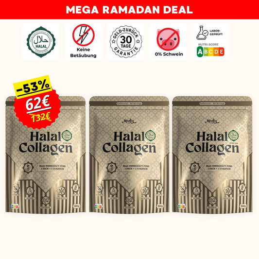 Premium Halal Kollagen | 3 Stück Bundle