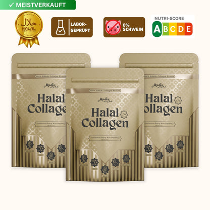 Halal Collagen Hydrolysiert | Grass-Fed | 3 Stück Bundle