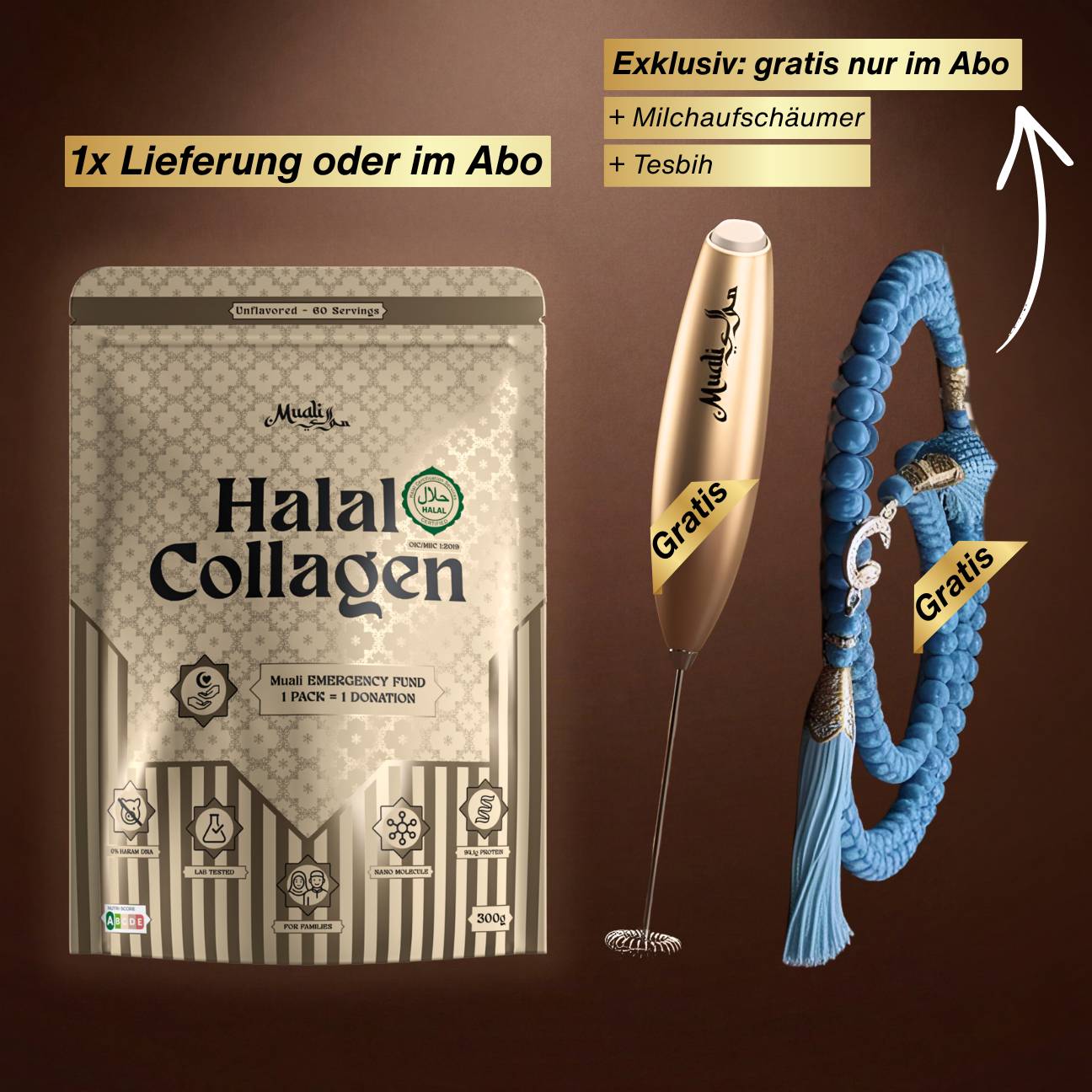 Premium Halal Kollagen | 1 Stück