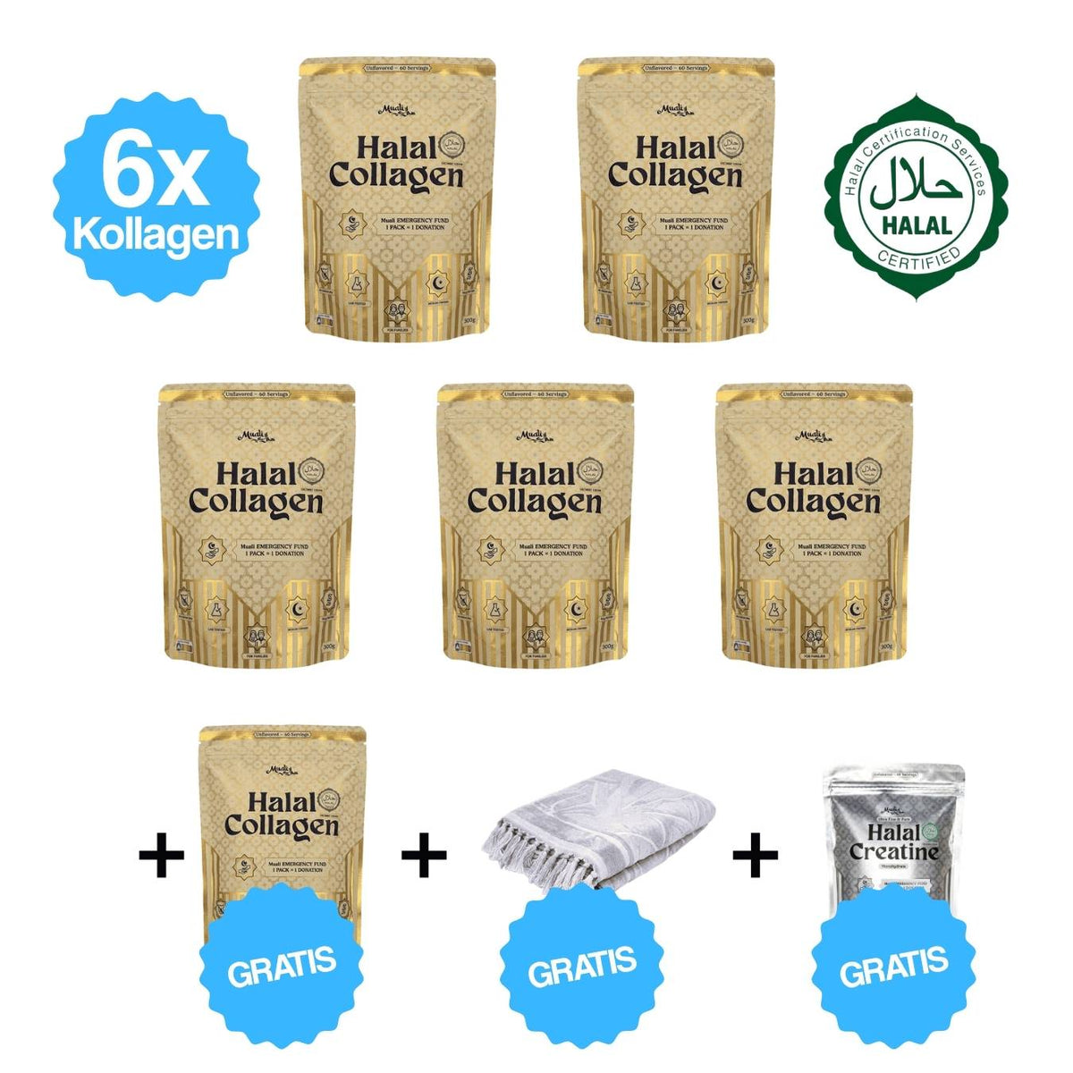 Familien-Set 6 + 2 Geschenke