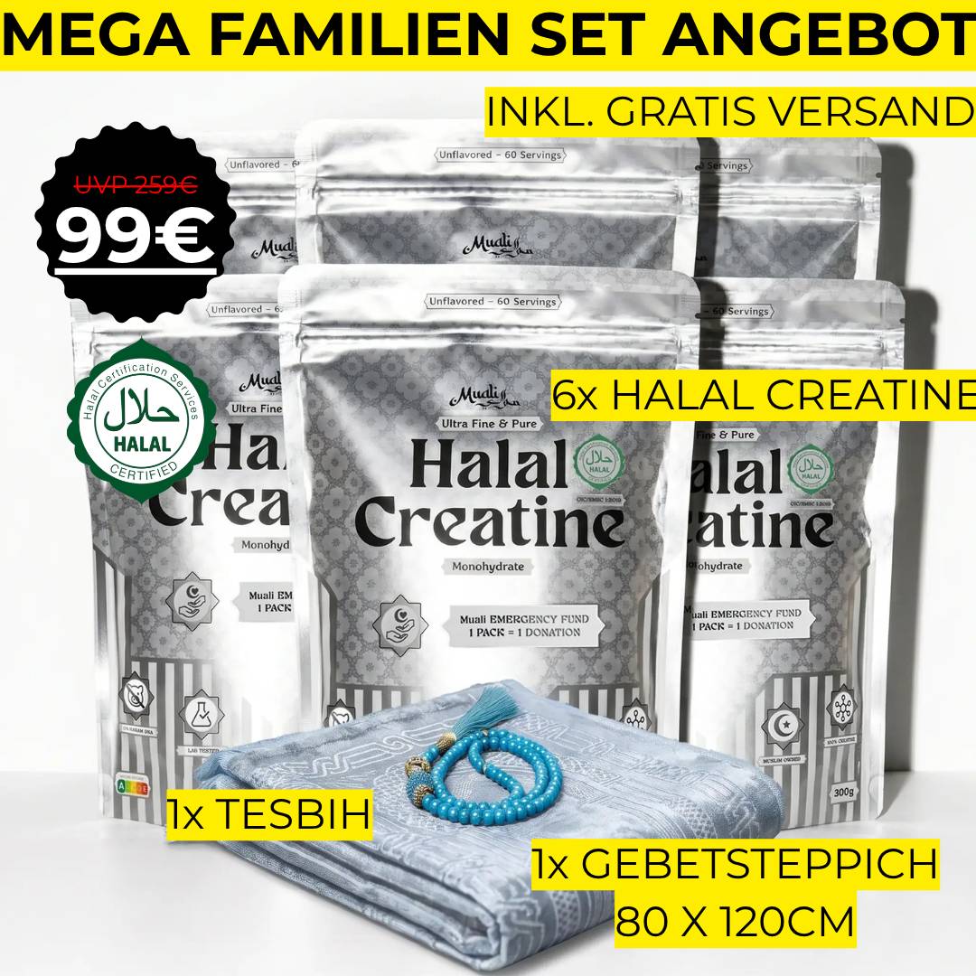 MUALI® Halal Creatine Familien Set