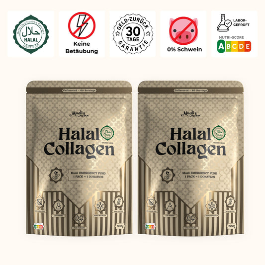Halal Collagen Hydrolysiert | Grass-Fed | 2 Stück Bundle