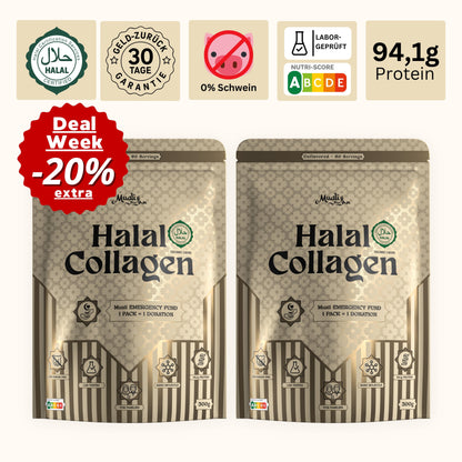 Halal Collagen Hydrolysiert | Grass-Fed | 2 Stück Bundle