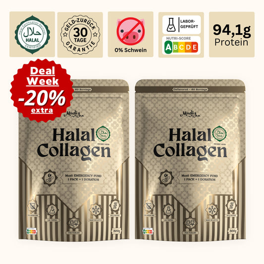 Halal Collagen Hydrolysiert | Grass-Fed | 2 Stück Bundle