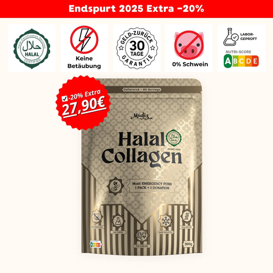 Halal Collagen Hydrolysiert | Grass-Fed | 1 Stück
