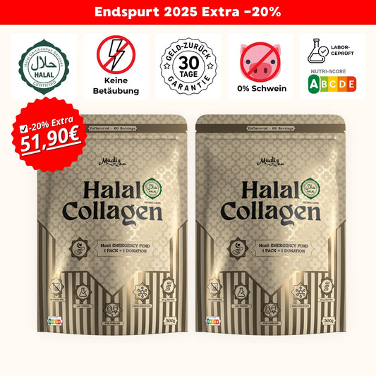 Halal Collagen Hydrolysiert | Grass-Fed | 2 Stück Bundle
