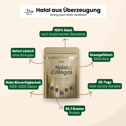 Halal Collagen Hydrolysiert | Grass-Fed | 3 Stück Bundle