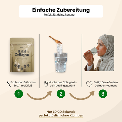 Halal Collagen Hydrolysiert | Grass-Fed | 3 Stück Bundle
