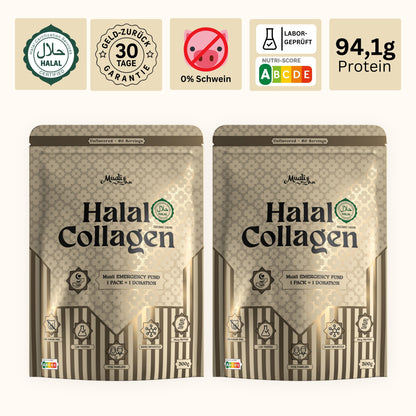 Halal Collagen Hydrolysiert | Grass-Fed | 2 Stück Bundle
