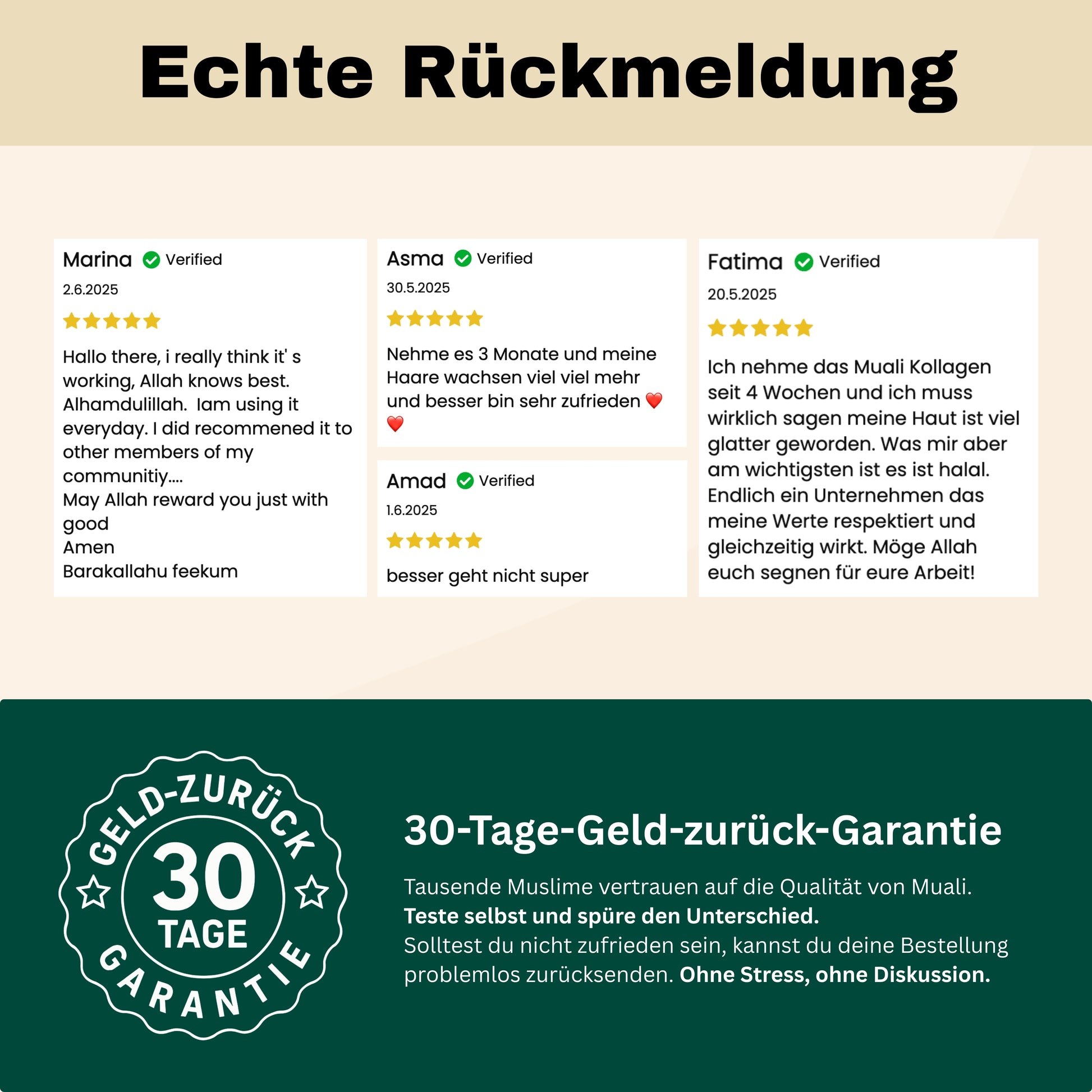 Echte Rückmeldung