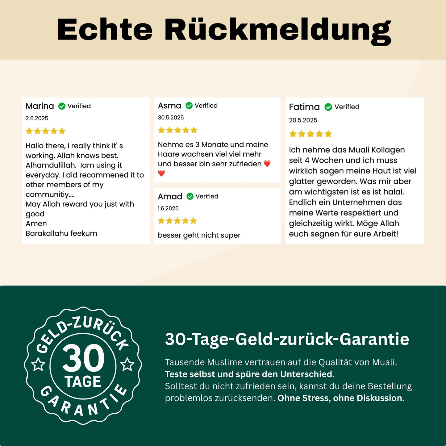 Halal Collagen Hydrolysiert | Grass-Fed | 3 Stück Bundle