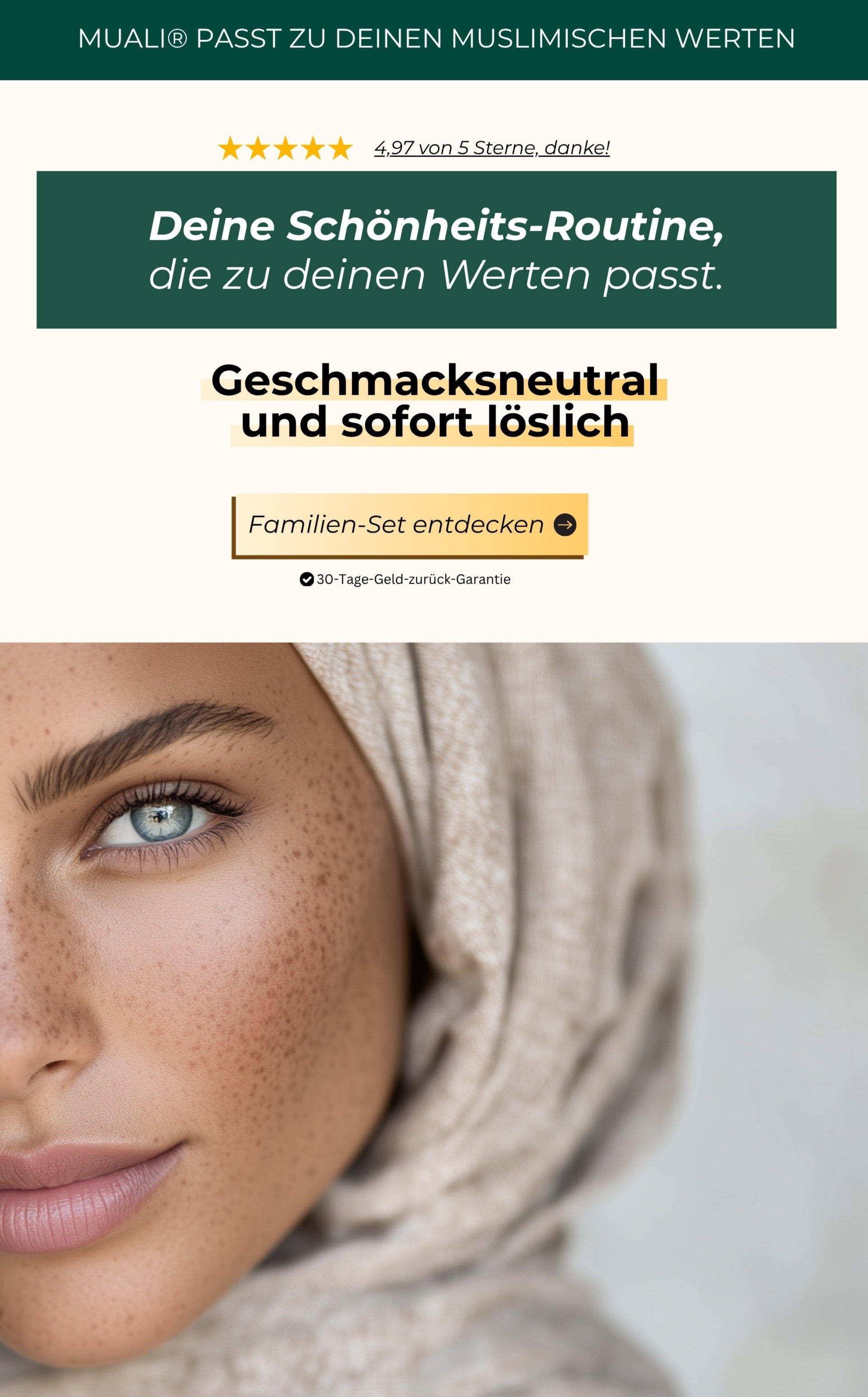 Geschmacksneutral und sofort löslich