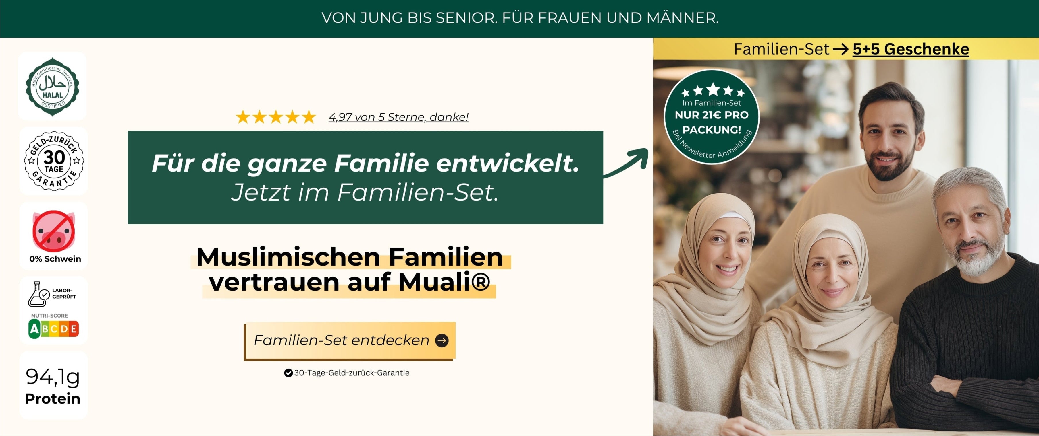 Muslimischen fammilien vertrauen auf Muali